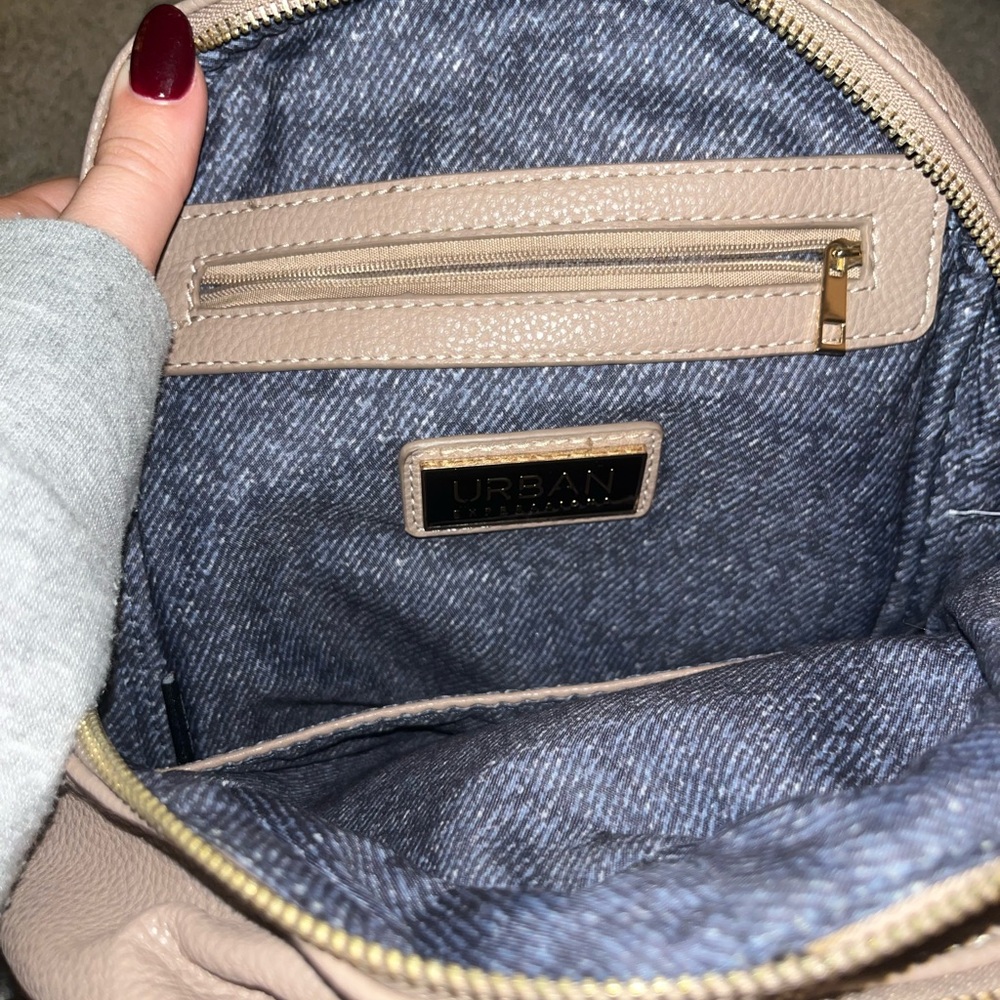 Floral backpack purse